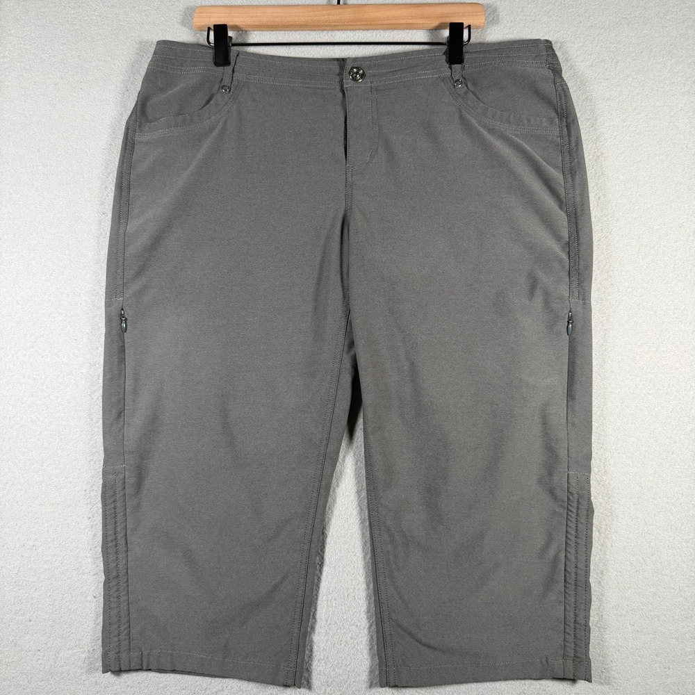 Kuhl Womens Gray Hiking Pants Size 16 Outdoor Utility Straight Leg 15333